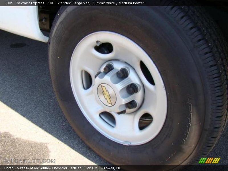 Summit White / Medium Pewter 2009 Chevrolet Express 2500 Extended Cargo Van