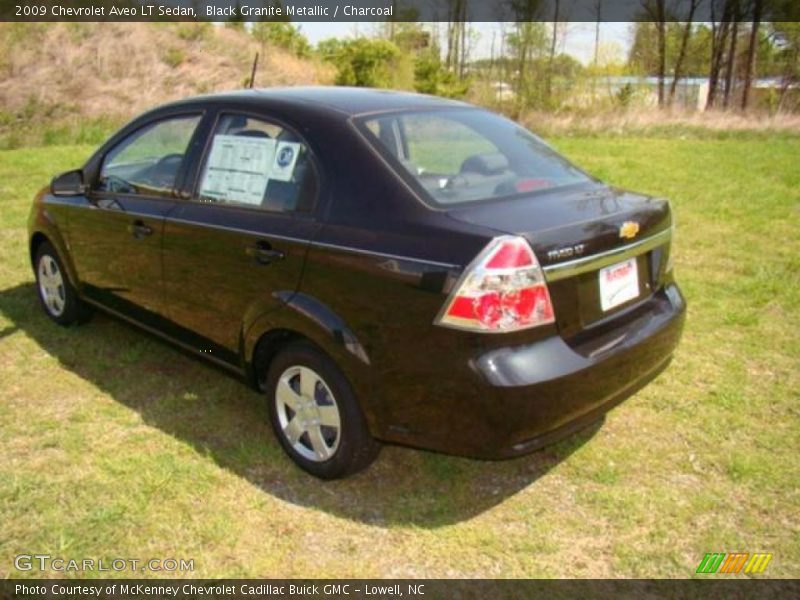 Black Granite Metallic / Charcoal 2009 Chevrolet Aveo LT Sedan