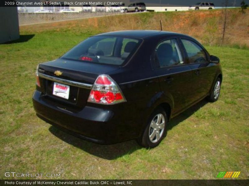 Black Granite Metallic / Charcoal 2009 Chevrolet Aveo LT Sedan