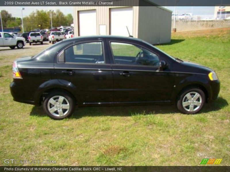 Black Granite Metallic / Charcoal 2009 Chevrolet Aveo LT Sedan
