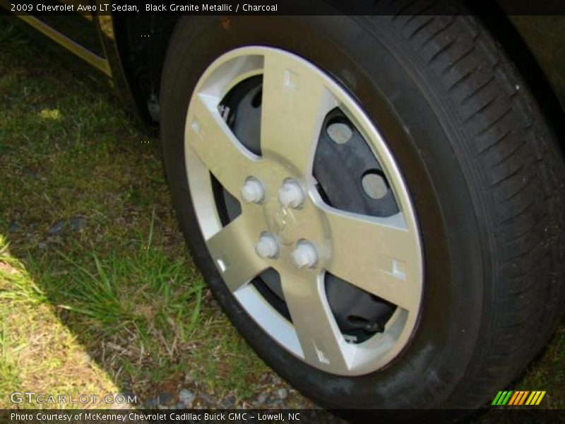 Black Granite Metallic / Charcoal 2009 Chevrolet Aveo LT Sedan