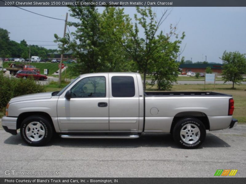 Silver Birch Metallic / Dark Charcoal 2007 Chevrolet Silverado 1500 Classic LT Extended Cab