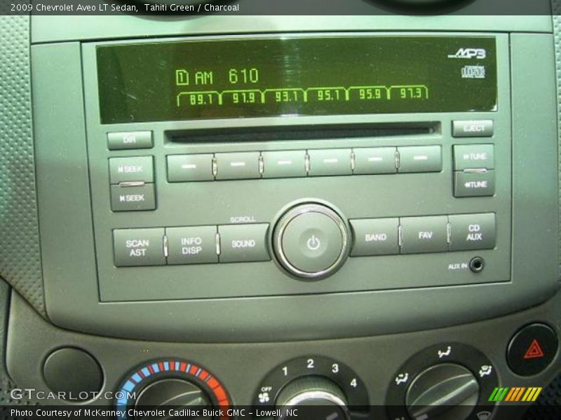 Tahiti Green / Charcoal 2009 Chevrolet Aveo LT Sedan