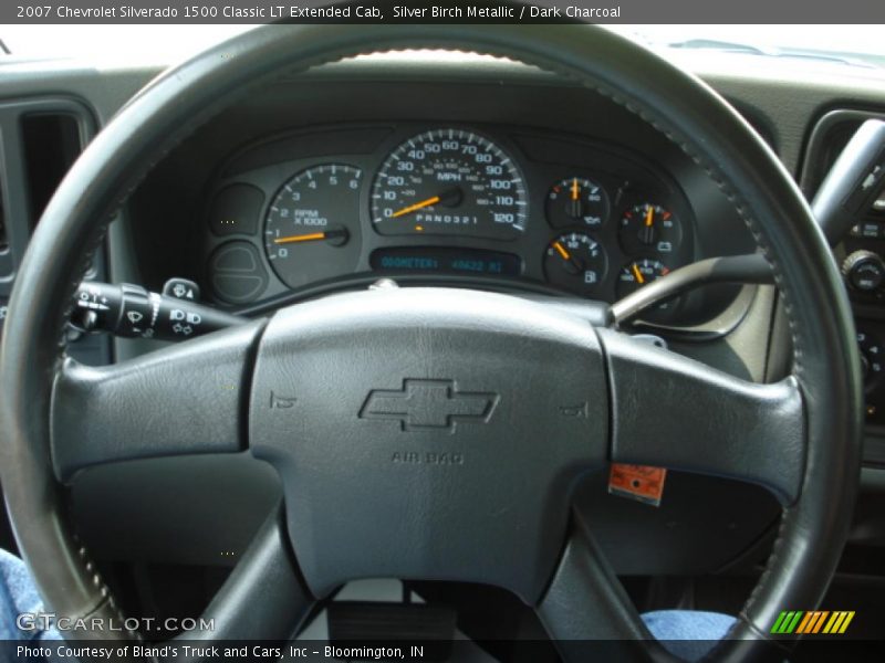 Silver Birch Metallic / Dark Charcoal 2007 Chevrolet Silverado 1500 Classic LT Extended Cab