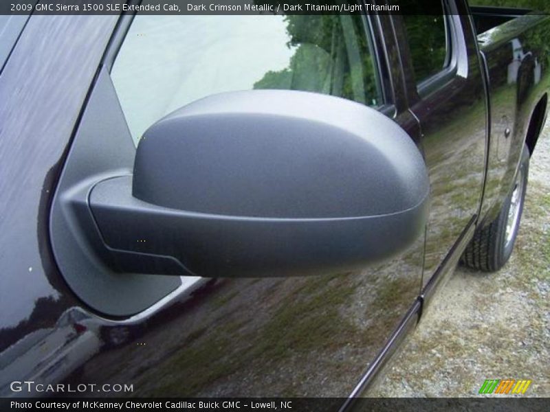 Dark Crimson Metallic / Dark Titanium/Light Titanium 2009 GMC Sierra 1500 SLE Extended Cab