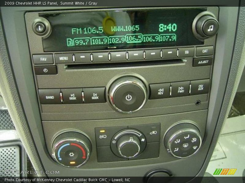Summit White / Gray 2009 Chevrolet HHR LS Panel