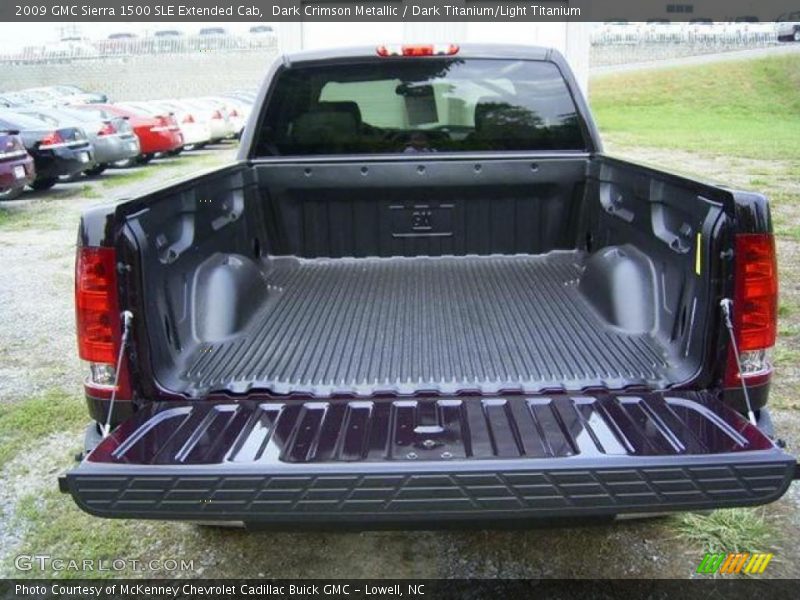 Dark Crimson Metallic / Dark Titanium/Light Titanium 2009 GMC Sierra 1500 SLE Extended Cab