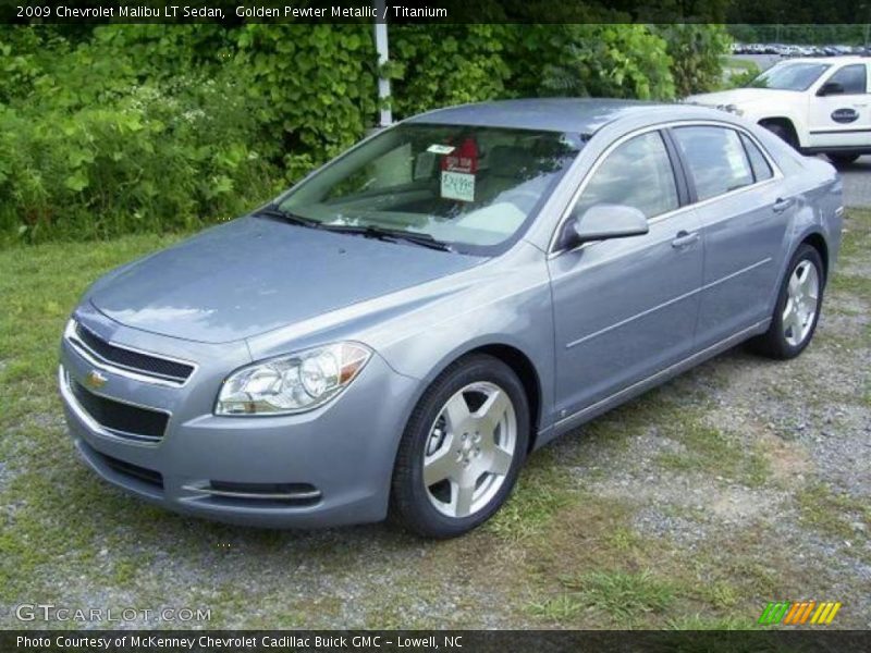 Golden Pewter Metallic / Titanium 2009 Chevrolet Malibu LT Sedan