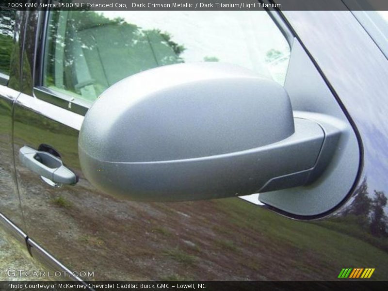 Dark Crimson Metallic / Dark Titanium/Light Titanium 2009 GMC Sierra 1500 SLE Extended Cab