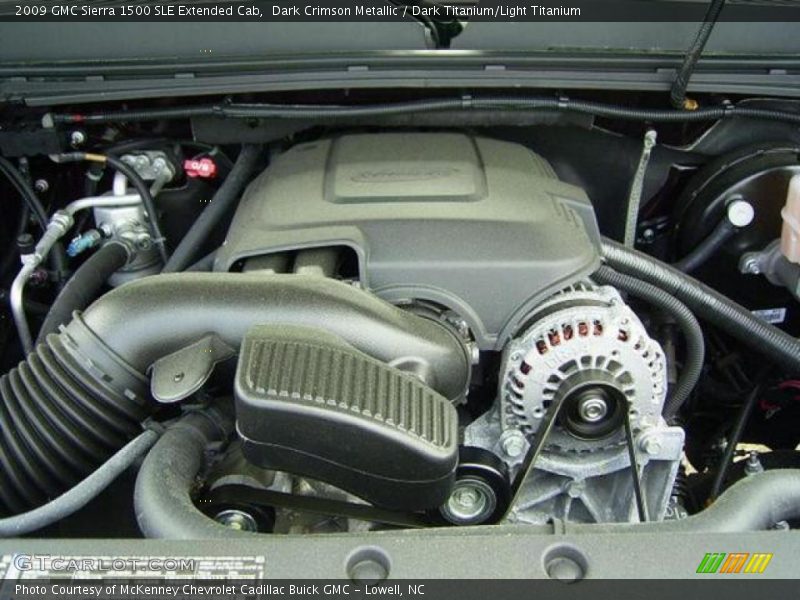 Dark Crimson Metallic / Dark Titanium/Light Titanium 2009 GMC Sierra 1500 SLE Extended Cab
