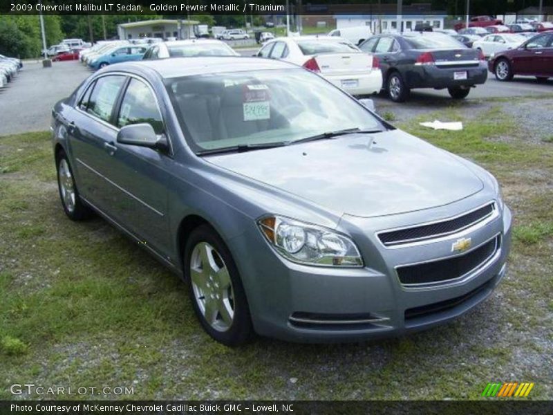 Golden Pewter Metallic / Titanium 2009 Chevrolet Malibu LT Sedan