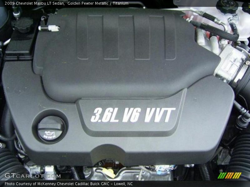 Golden Pewter Metallic / Titanium 2009 Chevrolet Malibu LT Sedan