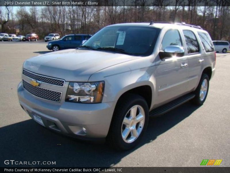 Silver Birch Metallic / Ebony 2009 Chevrolet Tahoe LTZ