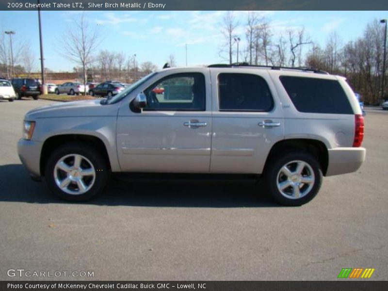 Silver Birch Metallic / Ebony 2009 Chevrolet Tahoe LTZ