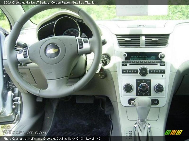 Golden Pewter Metallic / Titanium 2009 Chevrolet Malibu LT Sedan