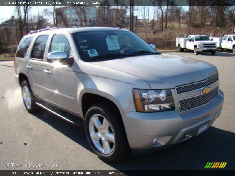 Silver Birch Metallic / Ebony 2009 Chevrolet Tahoe LTZ