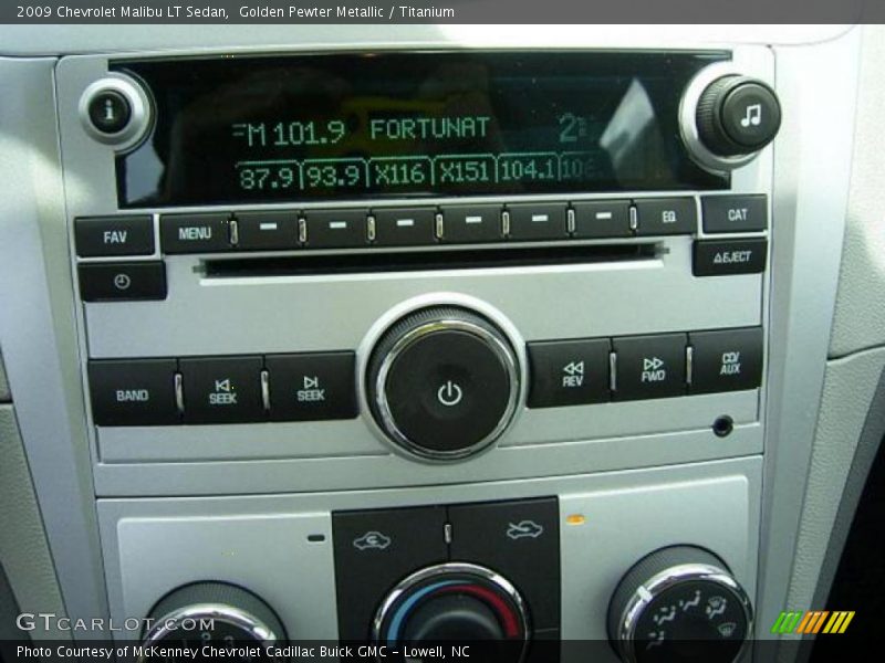 Golden Pewter Metallic / Titanium 2009 Chevrolet Malibu LT Sedan