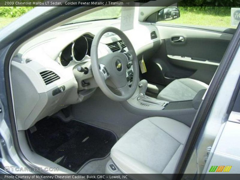 Golden Pewter Metallic / Titanium 2009 Chevrolet Malibu LT Sedan