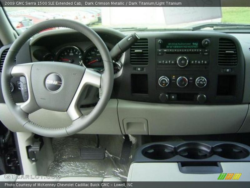 Dark Crimson Metallic / Dark Titanium/Light Titanium 2009 GMC Sierra 1500 SLE Extended Cab