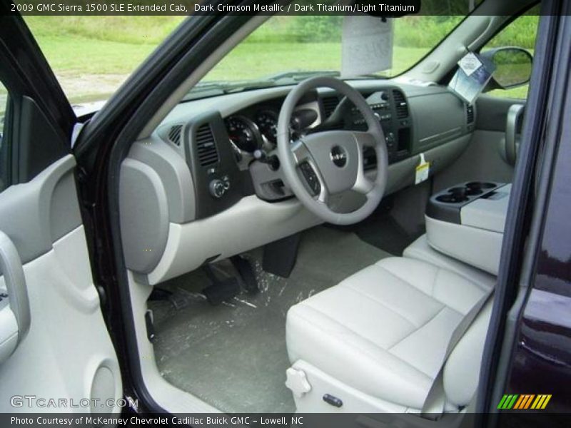 Dark Crimson Metallic / Dark Titanium/Light Titanium 2009 GMC Sierra 1500 SLE Extended Cab