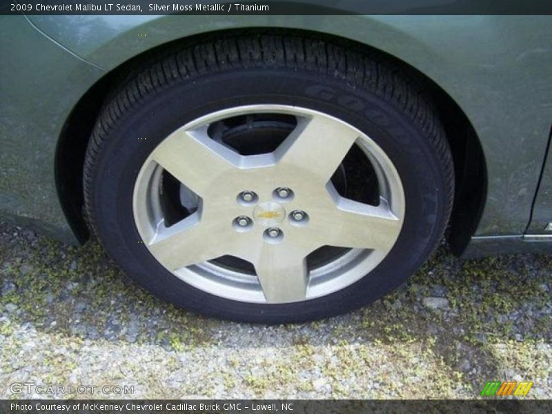 Silver Moss Metallic / Titanium 2009 Chevrolet Malibu LT Sedan