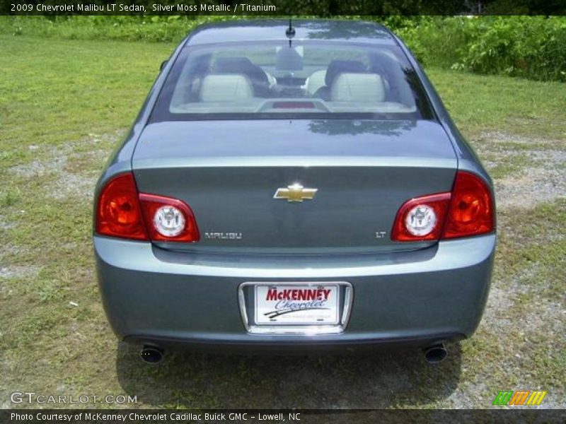 Silver Moss Metallic / Titanium 2009 Chevrolet Malibu LT Sedan