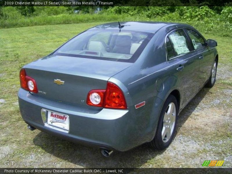 Silver Moss Metallic / Titanium 2009 Chevrolet Malibu LT Sedan