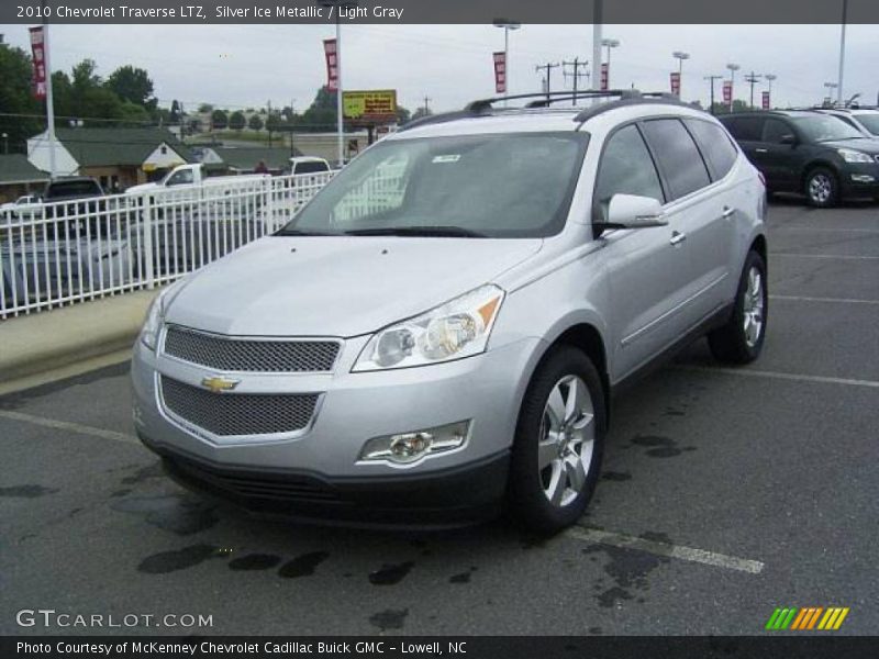 Silver Ice Metallic / Light Gray 2010 Chevrolet Traverse LTZ