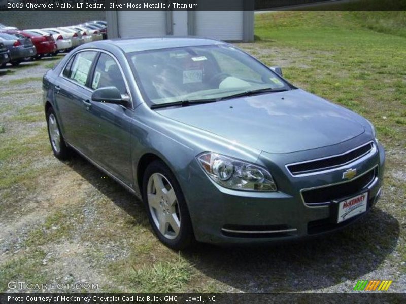 Silver Moss Metallic / Titanium 2009 Chevrolet Malibu LT Sedan
