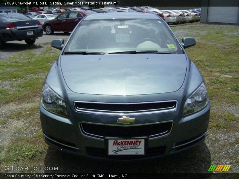 Silver Moss Metallic / Titanium 2009 Chevrolet Malibu LT Sedan