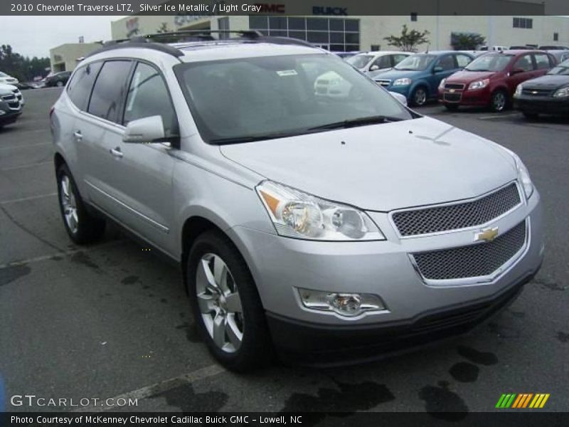 Silver Ice Metallic / Light Gray 2010 Chevrolet Traverse LTZ