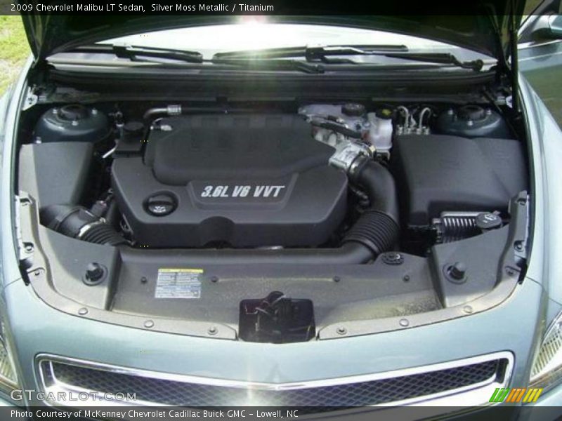 Silver Moss Metallic / Titanium 2009 Chevrolet Malibu LT Sedan
