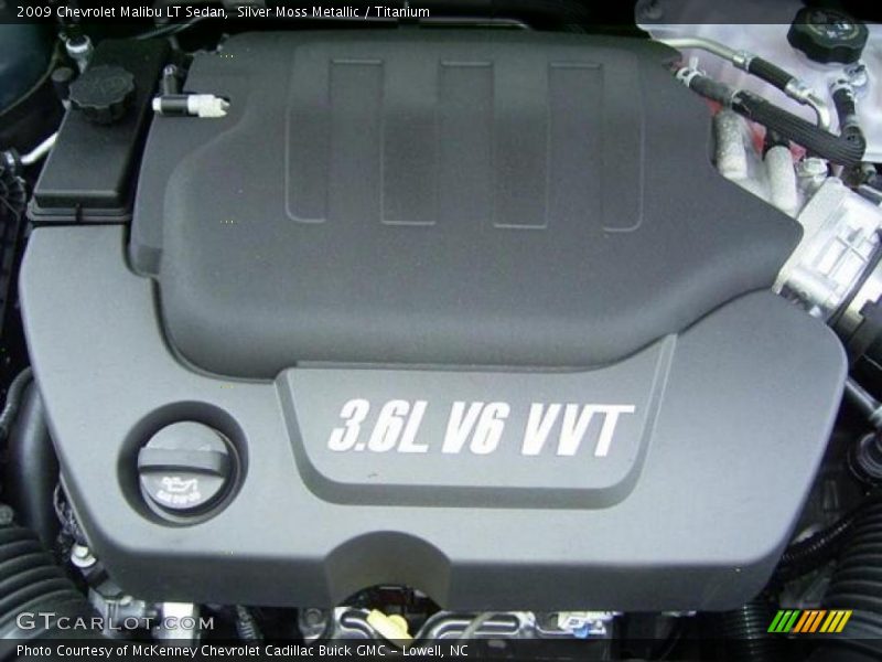 Silver Moss Metallic / Titanium 2009 Chevrolet Malibu LT Sedan