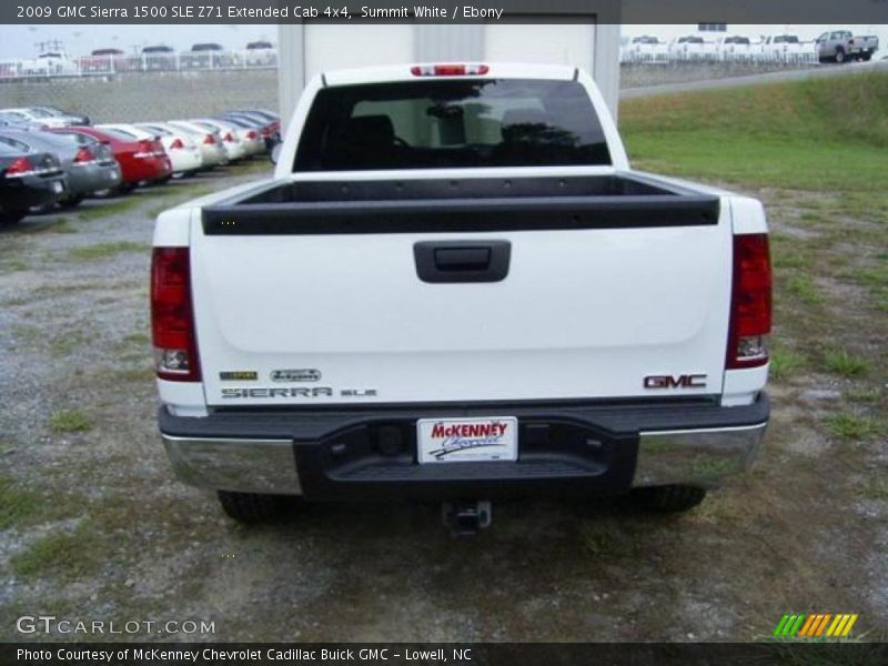 Summit White / Ebony 2009 GMC Sierra 1500 SLE Z71 Extended Cab 4x4