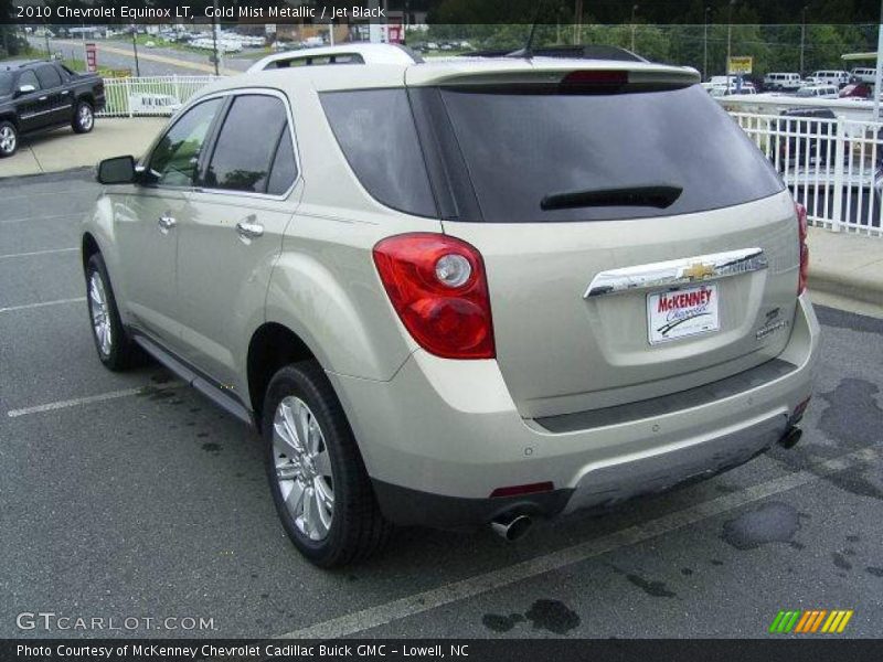 Gold Mist Metallic / Jet Black 2010 Chevrolet Equinox LT