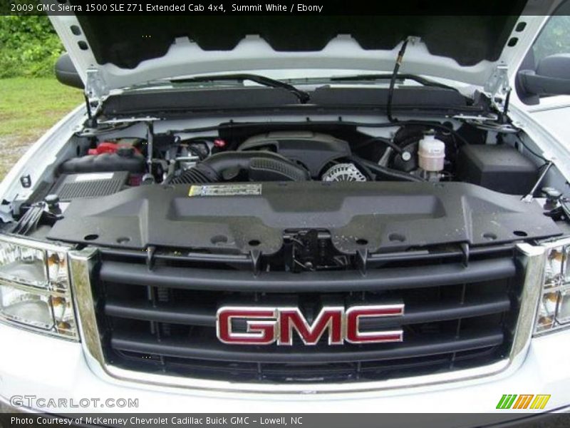 Summit White / Ebony 2009 GMC Sierra 1500 SLE Z71 Extended Cab 4x4