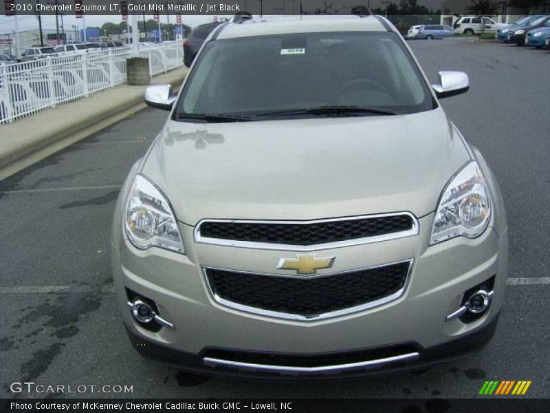 Gold Mist Metallic / Jet Black 2010 Chevrolet Equinox LT
