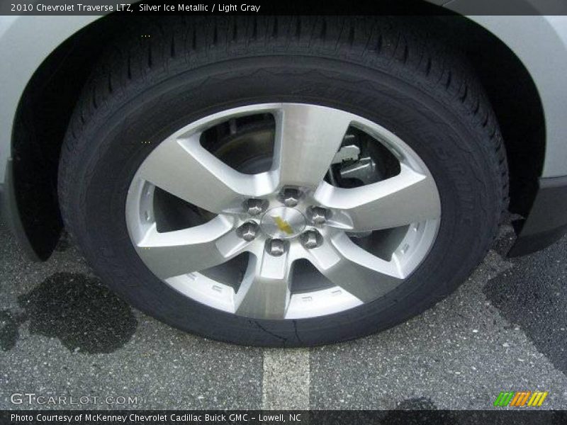 Silver Ice Metallic / Light Gray 2010 Chevrolet Traverse LTZ