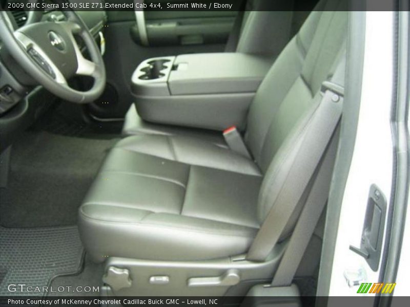 Summit White / Ebony 2009 GMC Sierra 1500 SLE Z71 Extended Cab 4x4
