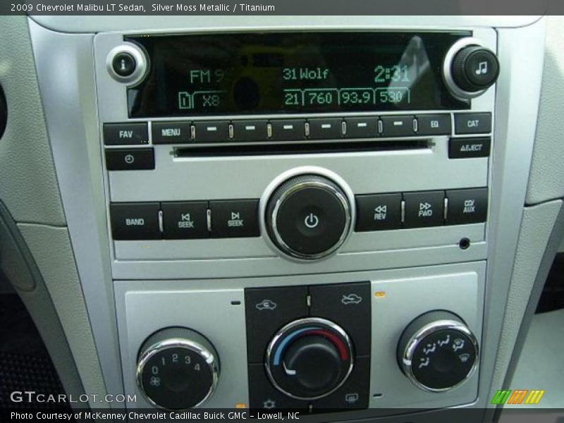 Silver Moss Metallic / Titanium 2009 Chevrolet Malibu LT Sedan
