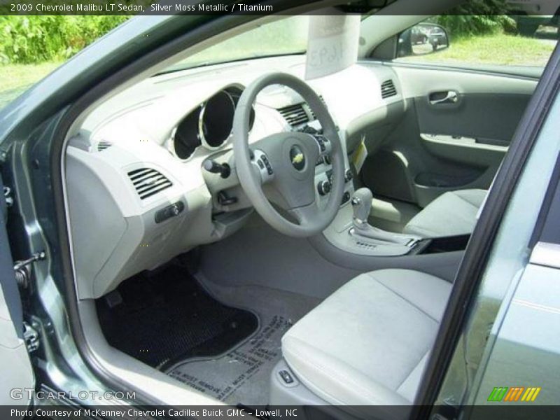 Silver Moss Metallic / Titanium 2009 Chevrolet Malibu LT Sedan