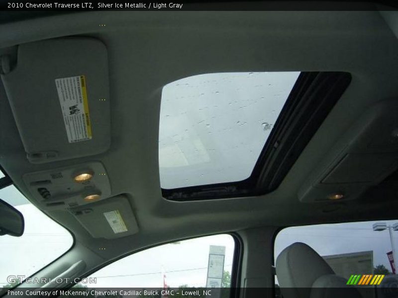 Silver Ice Metallic / Light Gray 2010 Chevrolet Traverse LTZ
