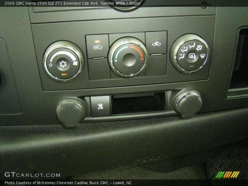 Summit White / Ebony 2009 GMC Sierra 1500 SLE Z71 Extended Cab 4x4