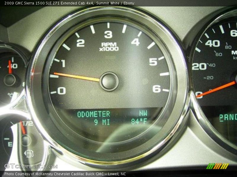 Summit White / Ebony 2009 GMC Sierra 1500 SLE Z71 Extended Cab 4x4