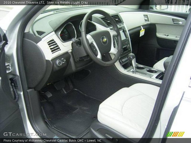 Silver Ice Metallic / Light Gray 2010 Chevrolet Traverse LTZ