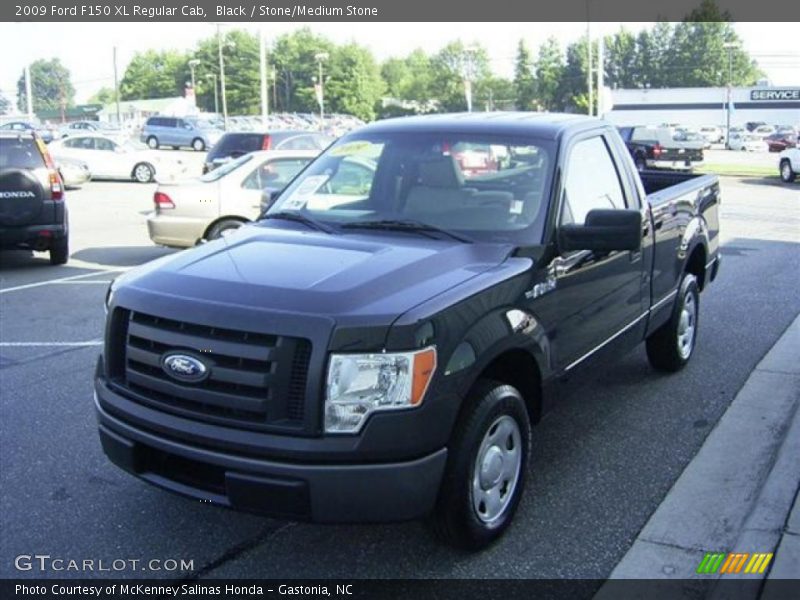 Black / Stone/Medium Stone 2009 Ford F150 XL Regular Cab