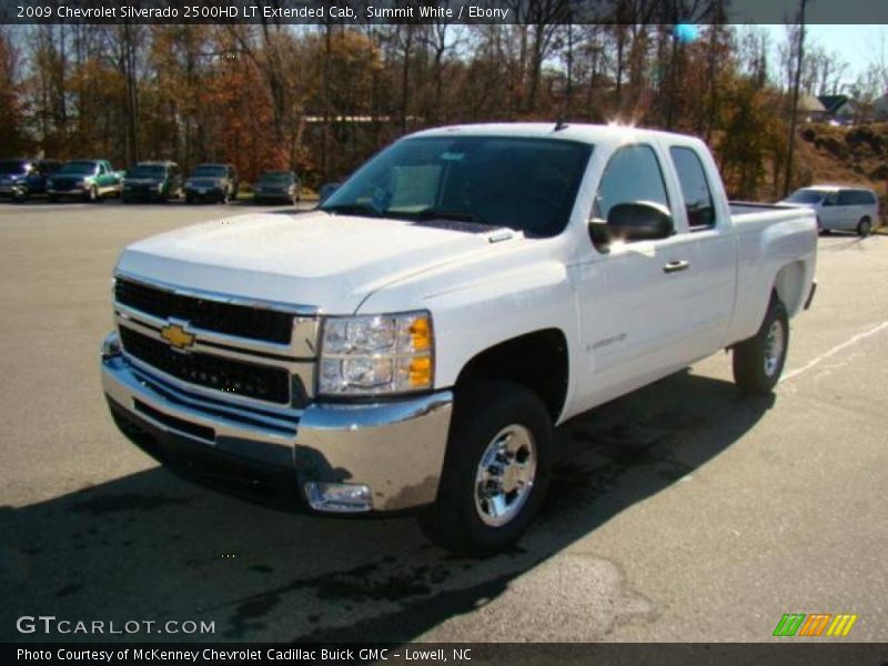 Summit White / Ebony 2009 Chevrolet Silverado 2500HD LT Extended Cab