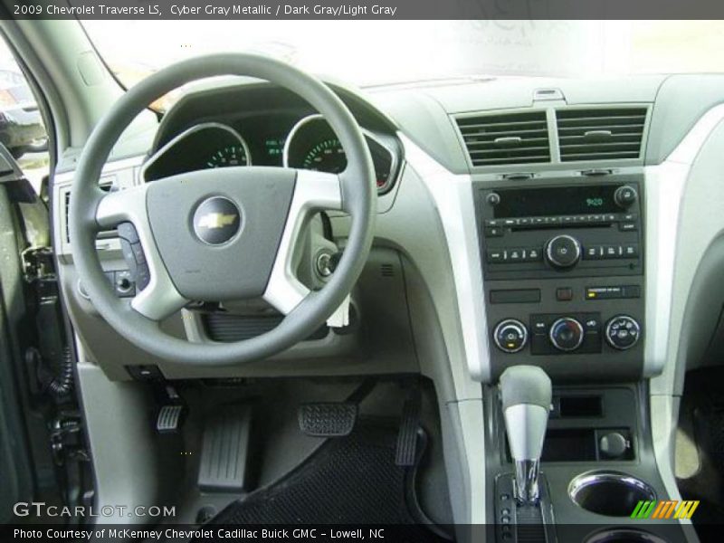 Cyber Gray Metallic / Dark Gray/Light Gray 2009 Chevrolet Traverse LS