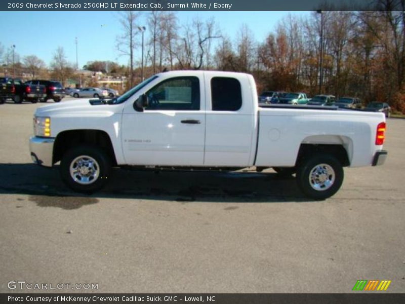 Summit White / Ebony 2009 Chevrolet Silverado 2500HD LT Extended Cab