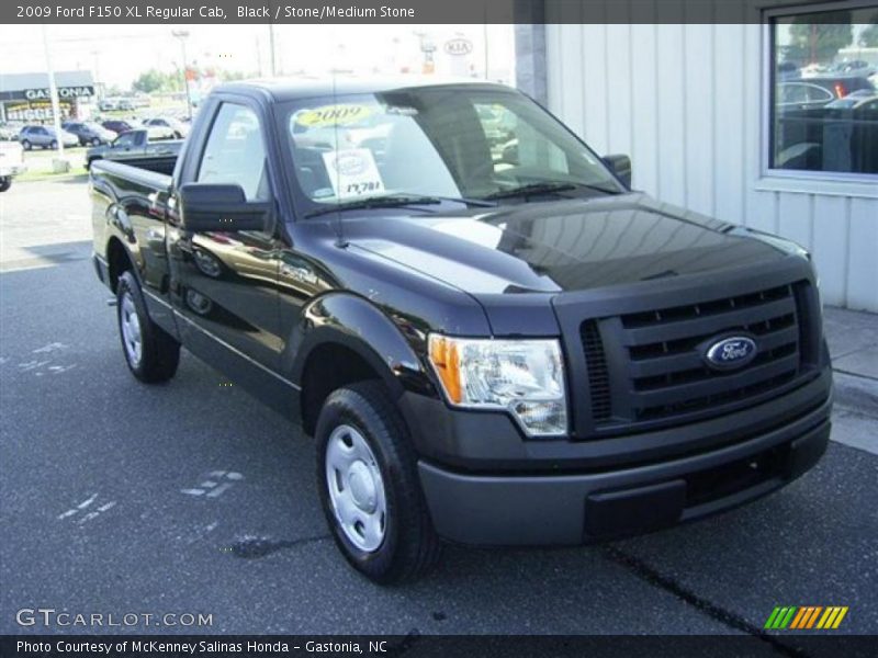 Black / Stone/Medium Stone 2009 Ford F150 XL Regular Cab